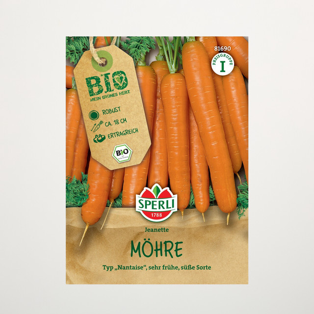 Sperli Bio Möhren Nantaise Gemüsesamen - Bild 1