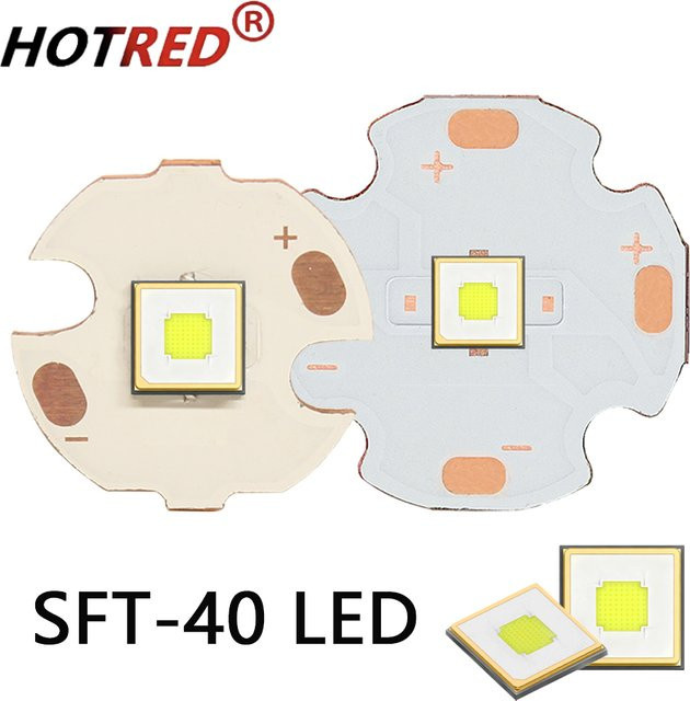HotRed SFT-40 20W Laserlicht SMD5050 Flugzeug Chip LED Kaltweiß 6500K 2500lm für DIY Taschenlampe - Bild 1