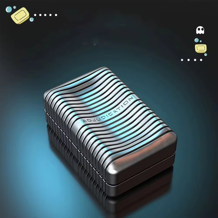 YuHaoHui Edc Fidget Slider, Rotierende Metallseife, mit weichem magnetischem Slider - Bild 2