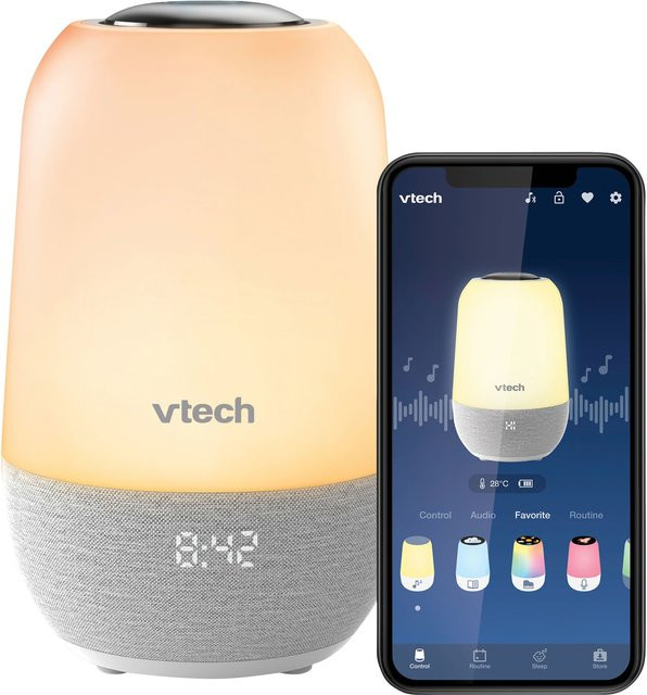 Vtech Schlaftrainer und Nachtlicht BC8313 mit App-Steuerung und Temperaturanzeige in Weiß - Bild 1