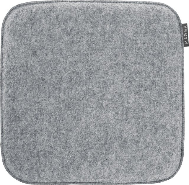 MAGMA Stuhlkissen Avaro 4er Set Grau, quadratisch, Filzimitat, B/T: 35 x 35 cm - Bild 1