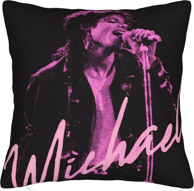 JMG Clothing Michael Jackson MJ Tour 2026 Kissenbezug Schwarz B/B: 45 x 45 cm - Bild 1