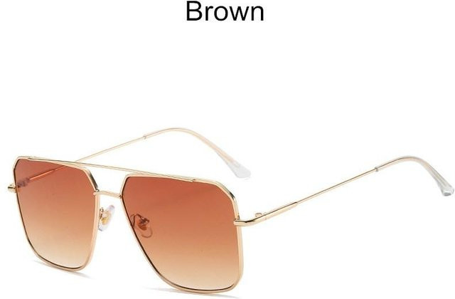 Yiran bag Sonnenbrille, quadratisch, Metall, Vollrand, Unisex, brown - Bild 1