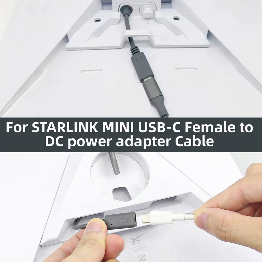 USB-C auf DC Power Adapter Kabel für Starlink Mini, wetterfestes Outdoor-Stromkabel mit Barrel-Plug - Bild 4
