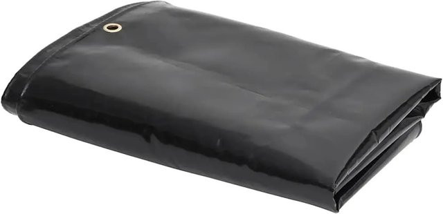 vidaXL Abdeckplane mit PVC-Beschichtung in Schwarz, B/T: 3,5 x 2,5 m, 650 g/m² - Bild 1
