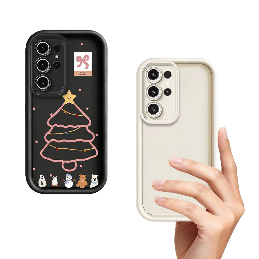 Weihnachtsbaum Handyhülle für Samsung Galaxy S26 Ultra S25 S24 S23 S22 S21 S20 Plus FE Note 20 Ultra Cover - Bild 1