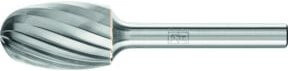 PFERD Hartmetall Frässtift Tropfen TRE universal grob, Farbe: Silber, Durchmesser: 16 mm, Länge: 25 mm, Schaft-Durchmesser: 6 mm - Bild 1