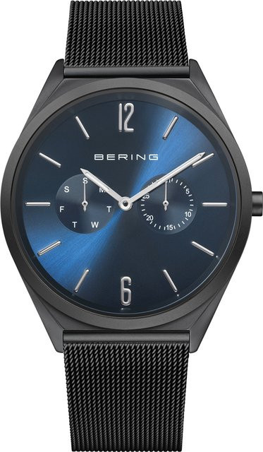Bering Armbanduhr Edelstahl, Quarz, Blau, 40 mm, Unisex - Bild 1