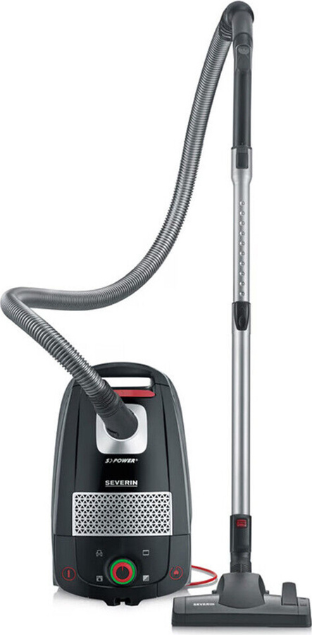 Severin BC 7964 Trommel-Vakuumstaubsauger mit 850 W, Staubbeutel und HEPA-Filter, 4 l - Bild 1