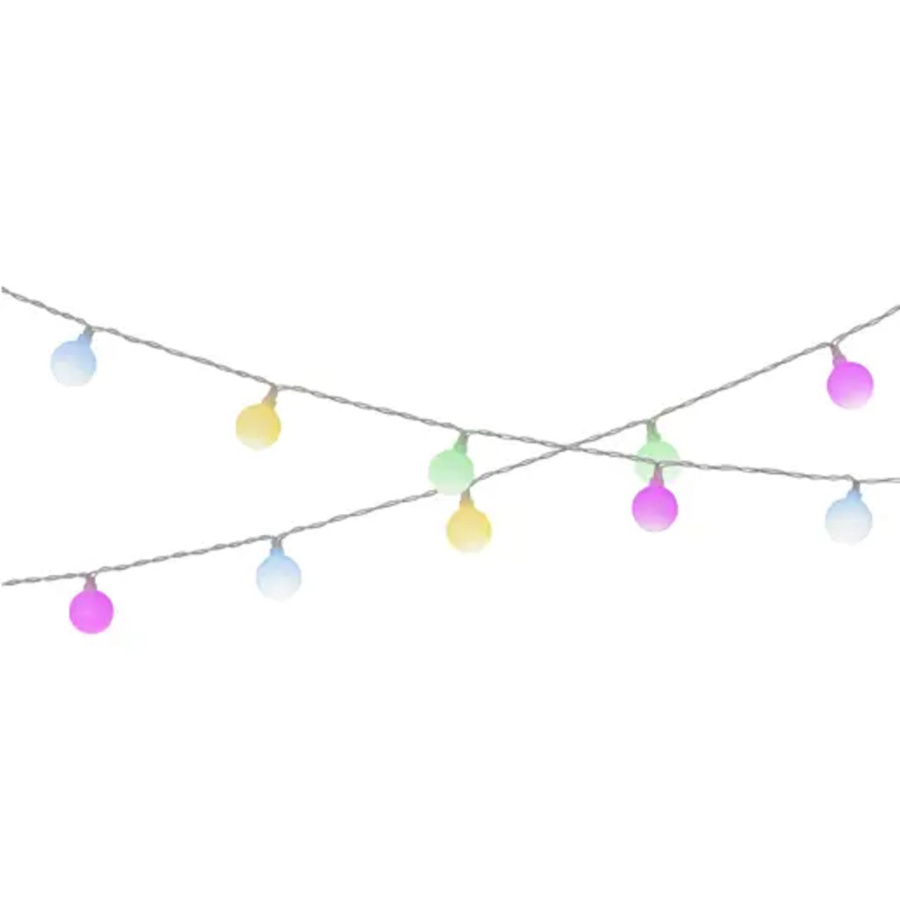 LUMINEO Solarleuchte Lichterkette mit RGB LED Kugeln in Multicolor und Weiß - Bild 2