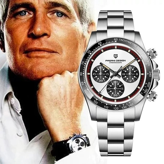 PAGANI DESIGN Chronograph, Quarz, Edelstahl, Saphirglas, 40 mm, Herren - Bild 1
