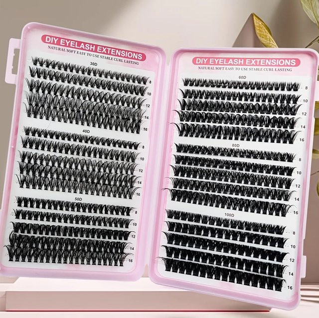 BLL.cf Künstliche Wimpernverlängerungen Cluster-Wimpern, Black, Unisex - Bild 1