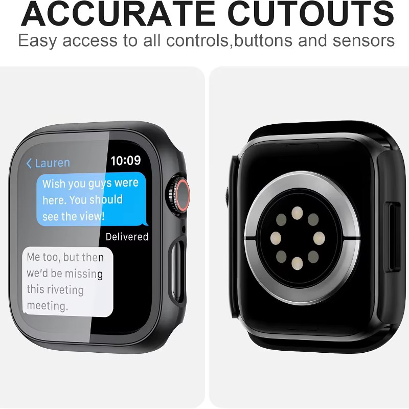 NEY Displayschutzfolie für Apple Watch, Schwarz - Bild 4