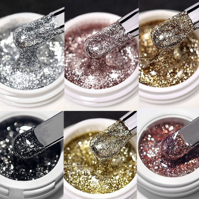 MingLee Glitzer-Gel-Liner, Silver, 5 ml - Bild 1