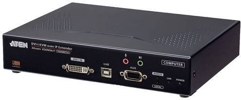 ATEN KE6900AIT KVM Extender in Schwarz mit USB-A und Ethernet/LAN - Bild 1