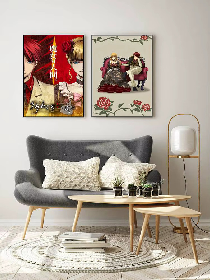 Wasserfester Anime Poster Aufkleber Umineko When They Cry Wandkunst für dein Wohnzimmer oder Schlafzimmer in Mehrfarbig - Bild 7