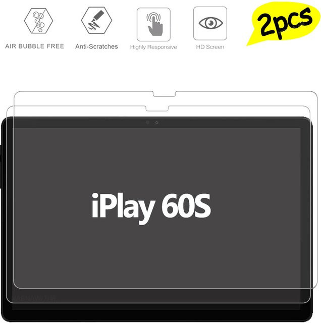 2 Stück Alldocube iPlay 60S 10,1 Zoll Displayschutzfolie aus gehärtetem Glas, transparent und kratzfest - Bild 1