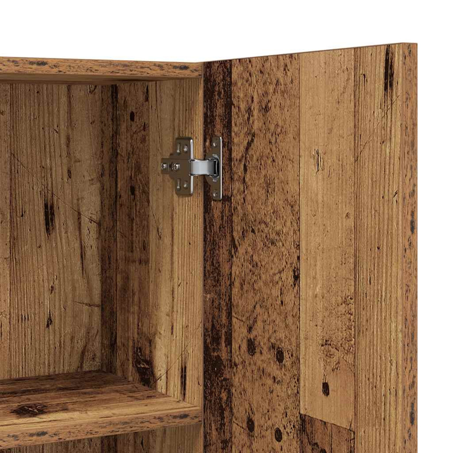 Waschmaschinenschrank VD Home Furnishing in braunem Holzlook mit hinged doors, B/T/H: 64 x 25,5 x 190 cm - Bild 2