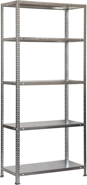 PROREGAL Schraubregal Panda, silber, H x B x T: 180 x 80 x 30 cm - Bild 1