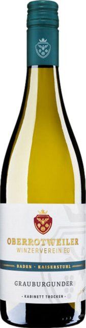 Oberrotweiler Winzerverein eG Grauburgunder Kabinett Weißwein, Baden, 2025, trocken, 0,75 l - Bild 1