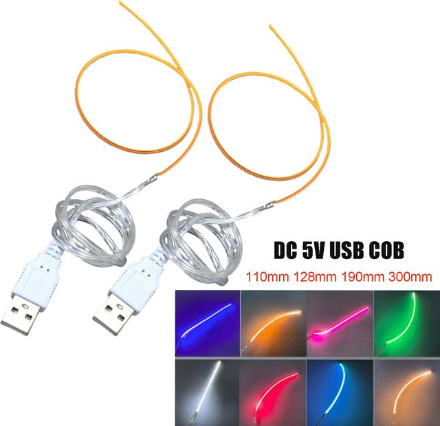 GAHADA Flexible COB LED Filament für DIY Edison Lampen, 5V USB, 360 Grad Omnidirektional, Vintage Design - Bild 1