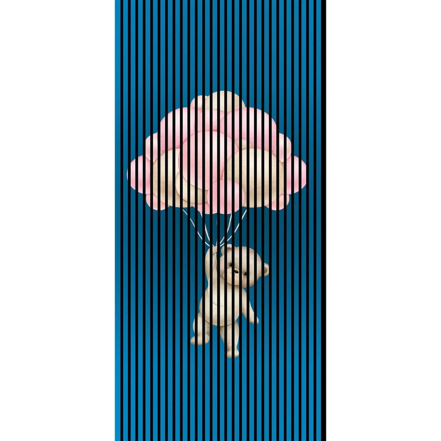 FN Acustico Akustikplatte Teddy Bunt aus PET und MDF, B/H: 113,3 x 240 cm, Tiefe: 1,9 cm - Bild 2
