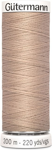 Gütermann Allesnäher Nähgarn Polyester Dunkelbeige 200 m - Bild 1