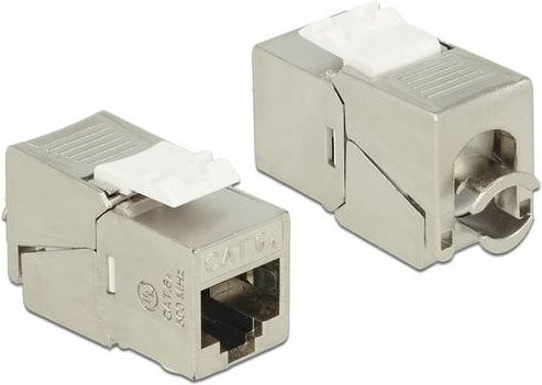 Delock 86179 RJ45-Einbaumodul Keystone CAT 6a Ethernet/LAN in Silber - Bild 1