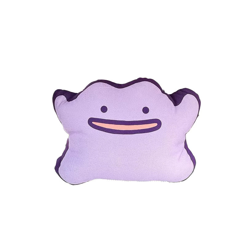 Aoger Kawaii Pokemon Nackenkissen Gengar und Ditto in Lila als Reise-Kopfstütze und Sitzkissen - Bild 1
