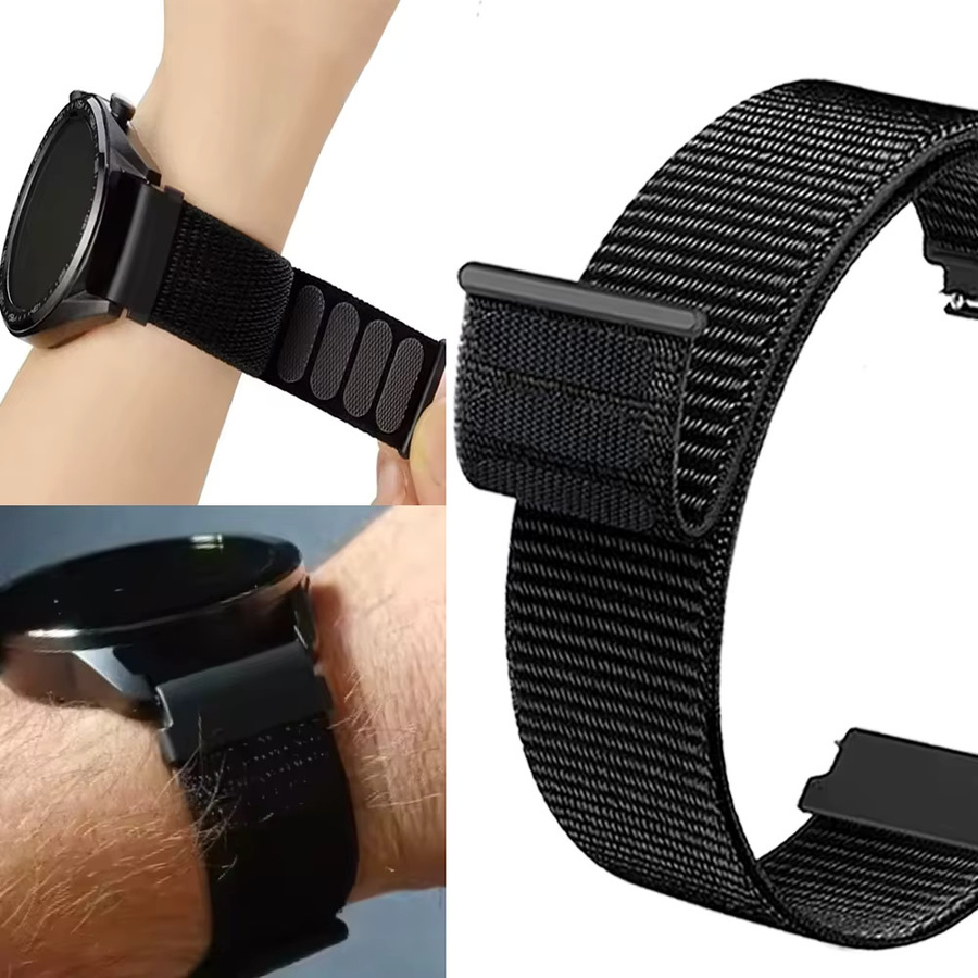 Huawei Uhrenarmband Nylon, Schwarz, Unisex - Bild 2