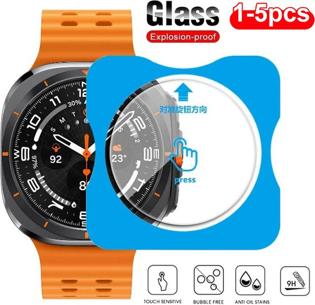 CAOWTAN Displayschutzfolie Glas, Samsung Galaxy Watch 8/7, transparent - Bild 1
