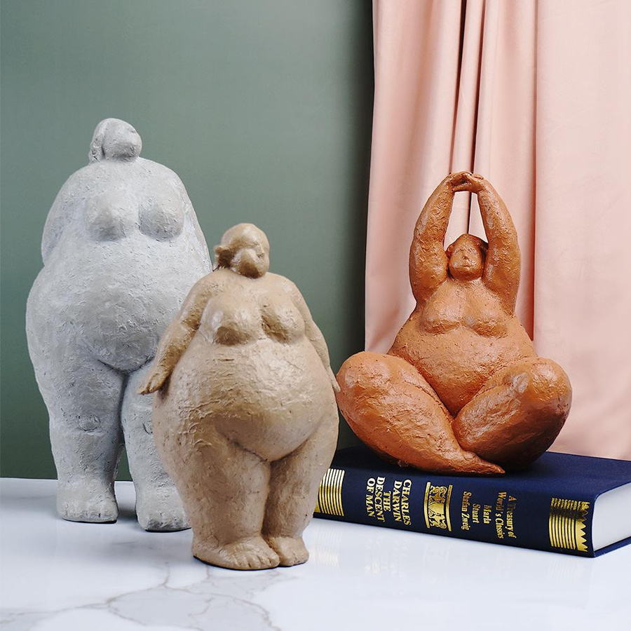 Yiran Furniture Yoga Ornament aus Harz im europäischen Luxusstil zur Dekoration für dein Yoga Studio oder Wohnzimmer - Bild 3