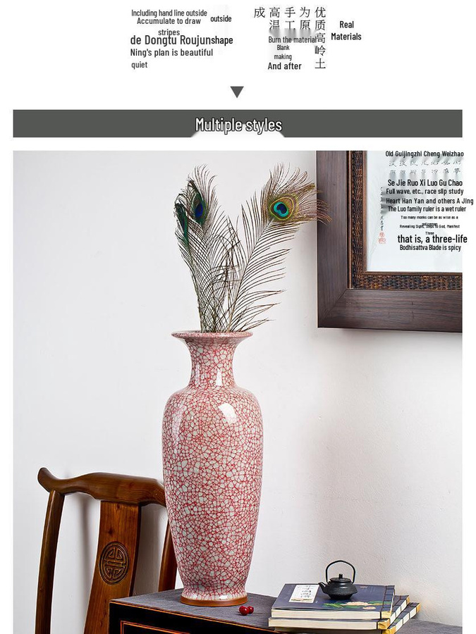 Antike Jun-Porzellanvase als moderne chinesische Bodendekoration für dein Wohnzimmer - Bild 7