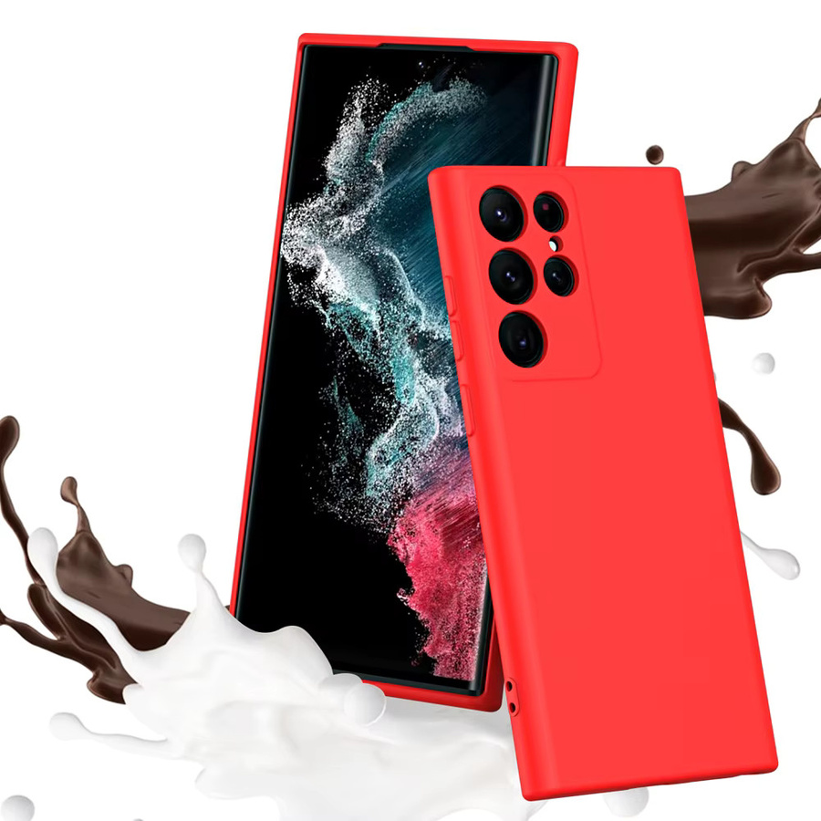 Samsung Galaxy S25 Ultra Flüssigsilikonhülle in Rot - Bild 4