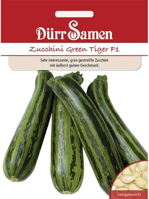 Dürr Zucchini Green Tiger F1 Saatgut 155 g - Bild 1