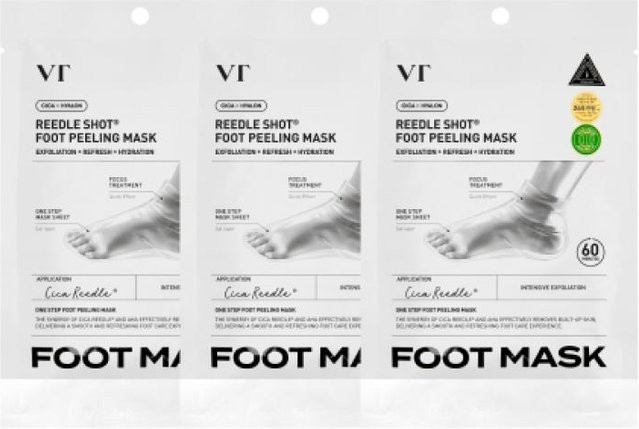 VT Cosmetics Riddleshot Fußpeeling-Maske, 3er Pack, Unisex - Bild 1
