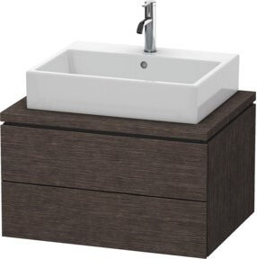 Duravit Waschtischunterschrank L-Cube mit 2 Schubladen, Breite: 72 cm, Tiefe: 54,7 cm, Höhe: 40 cm, Farbe: Eiche dunkel gebeizt - Bild 1