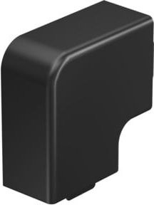 OBO Bettermann Flachwinkelhaube HF25040SW aus PVC in Schwarz, B: 25 mm, H: 40 mm - Bild 1