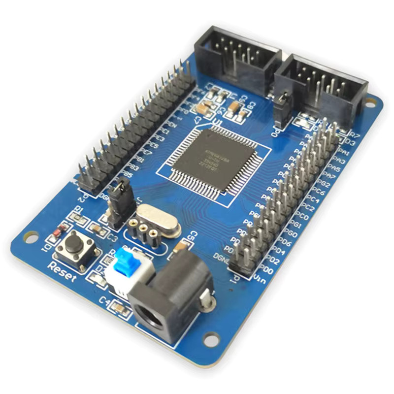 ATmega 128 AVR Minimum Core System Development Board Mikrocomputer Modul in Blau - Bild 3