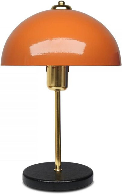 Opviq Tischleuchte Metall in Orange mit E27 Fassung, B/T/H: 23 x 23 x 38 cm - Bild 1