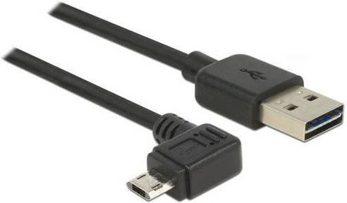 Delock USB 2.0 Kabel mit USB-A und Micro-USB Stecker Schwarz 3,00 m - Bild 1