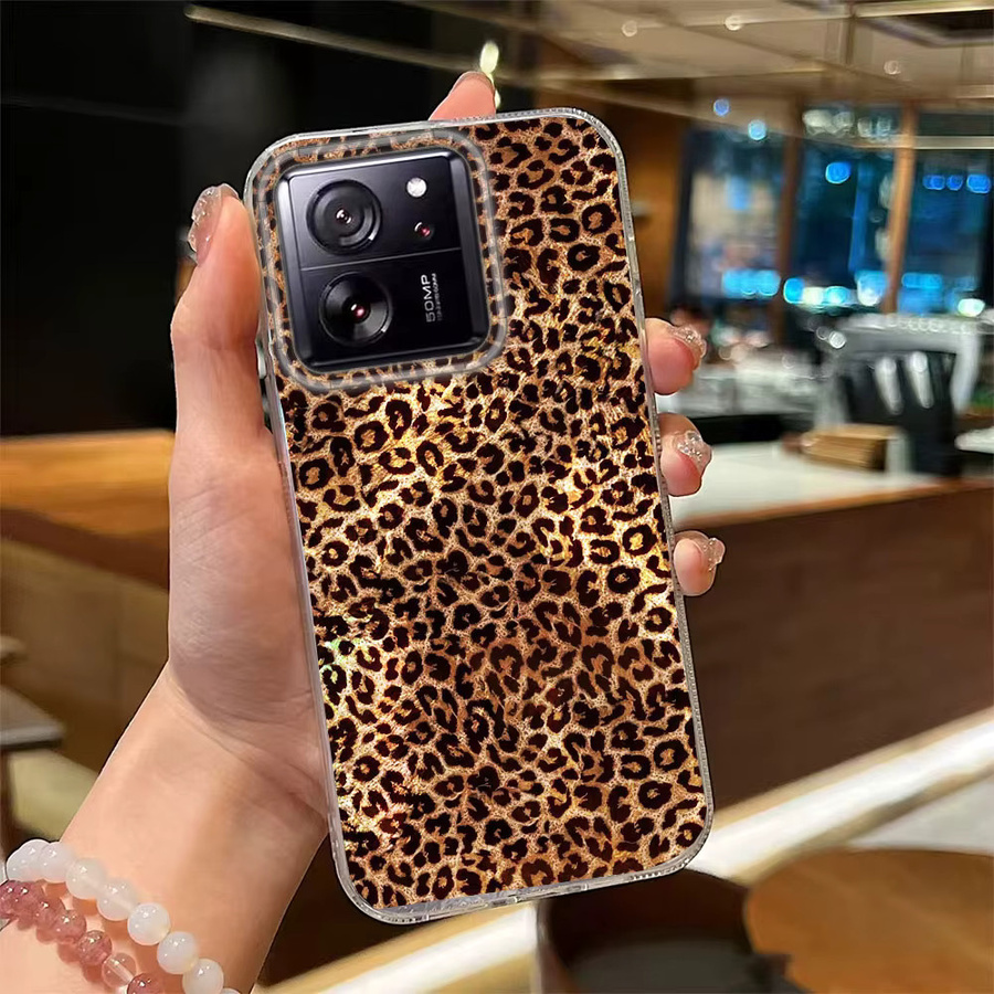Handyhülle mit Gold Leopard Design für Xiaomi 13T 14T 11 Lite Poco X5 M6 Pro X6 X7 X3 Pro NFC C65 C61 M5S - Bild 2
