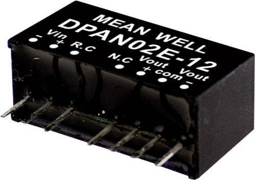 Mean Well DPAN02C-15 DC/DC-Wandlermodul Schwarz, 2W, 67mA, 2 Ausgänge - Bild 1