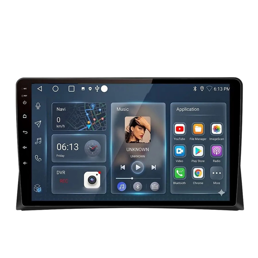 Junsun 9 Zoll Autoradio mit Bluetooth für VW Multivan T5 (2008 bis 2015) in Schwarz - Bild 2