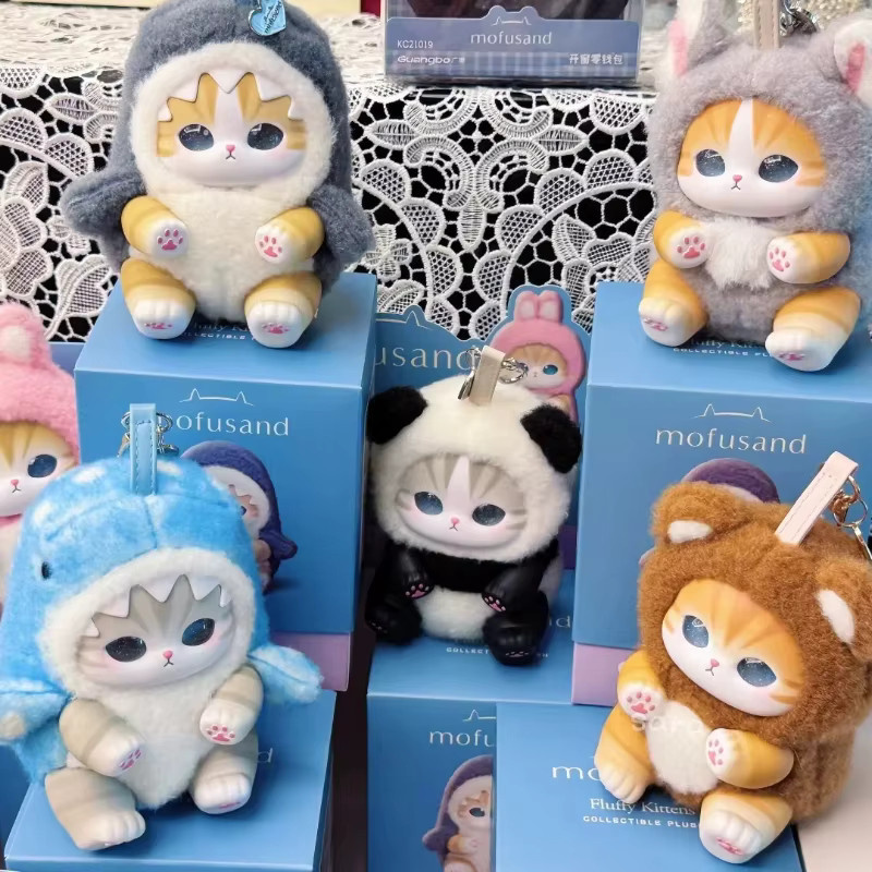 Mofusand Vinyl Series Blind Box Toys, Überraschungs-Haifisch-Katzen-Anhänger-Spielzeug - Bild 2