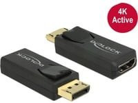 DeLock Adapter DisplayPort 1.2 auf HDMI in Schwarz - Bild 1