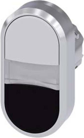 Siemens 3SU1051-3AB61-0AA0 Doppeldrucktaster in Schwarz mit IP69K Schutzart - Bild 1