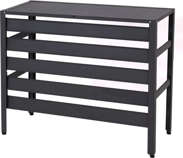 MCW Alu Verkleidung für Klimaanlage oder Wärmepumpe K59 als Schutzgitter und Abdeckung in Grau, B/T/H: 73 x 90 x 38 cm - Bild 2