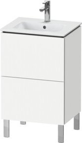Duravit L-Cube Waschtischunterschrank in Weiß Matt mit 2 Auszügen, stehend, B/T/H: 52 x 42,1 x 70,4 cm - Bild 1