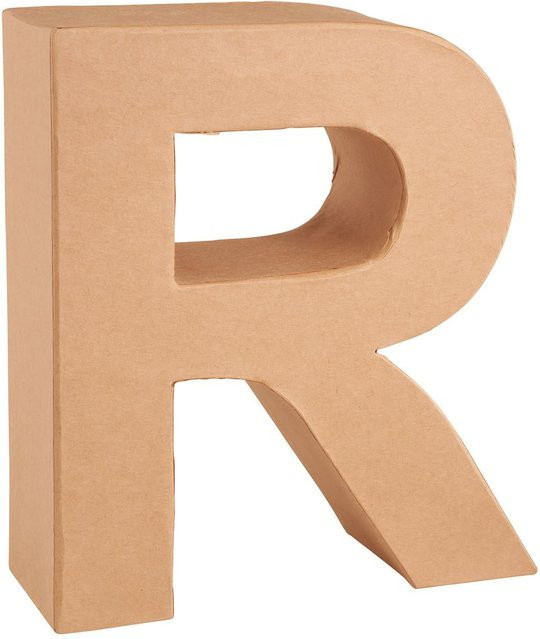 KNORR Papp-Buchstabe R in Braun für Tischdekoration - Bild 1